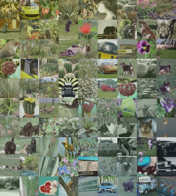 Exemple de photo mosaque faite  partir de tous les thmes de Pictosaic.com - Total number of tiles: 2400 - Sample version